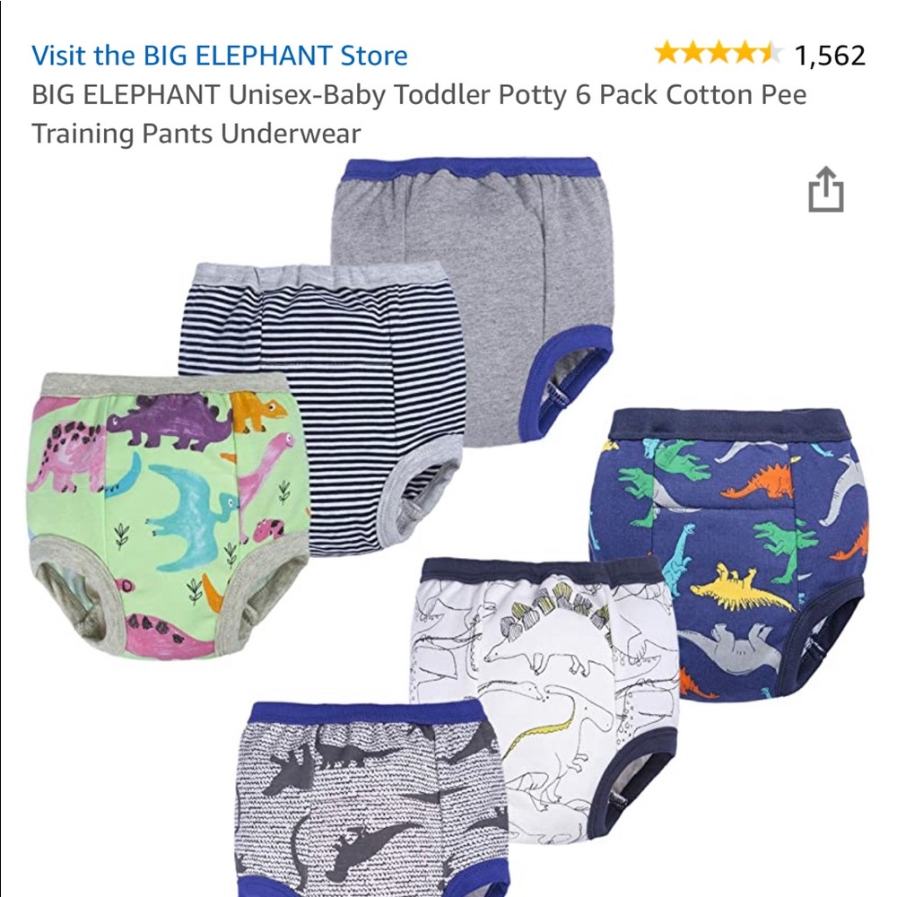 COPY - BIG ELEPHANT Potty Training Underwear